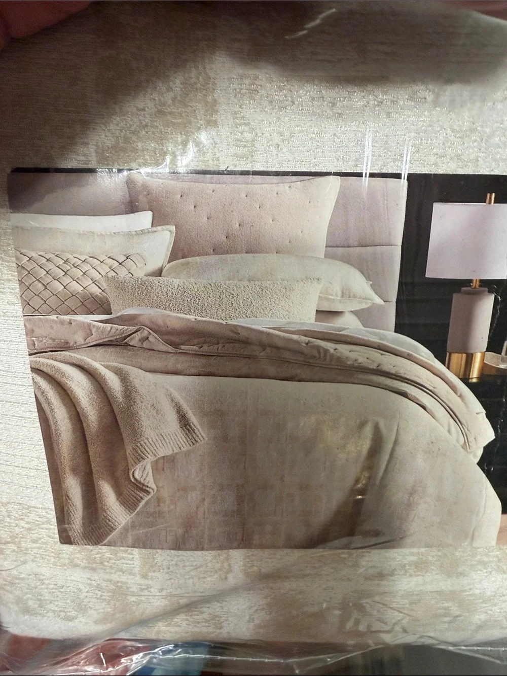 Hotel Collection Cream/Taupe Duvet Zipper